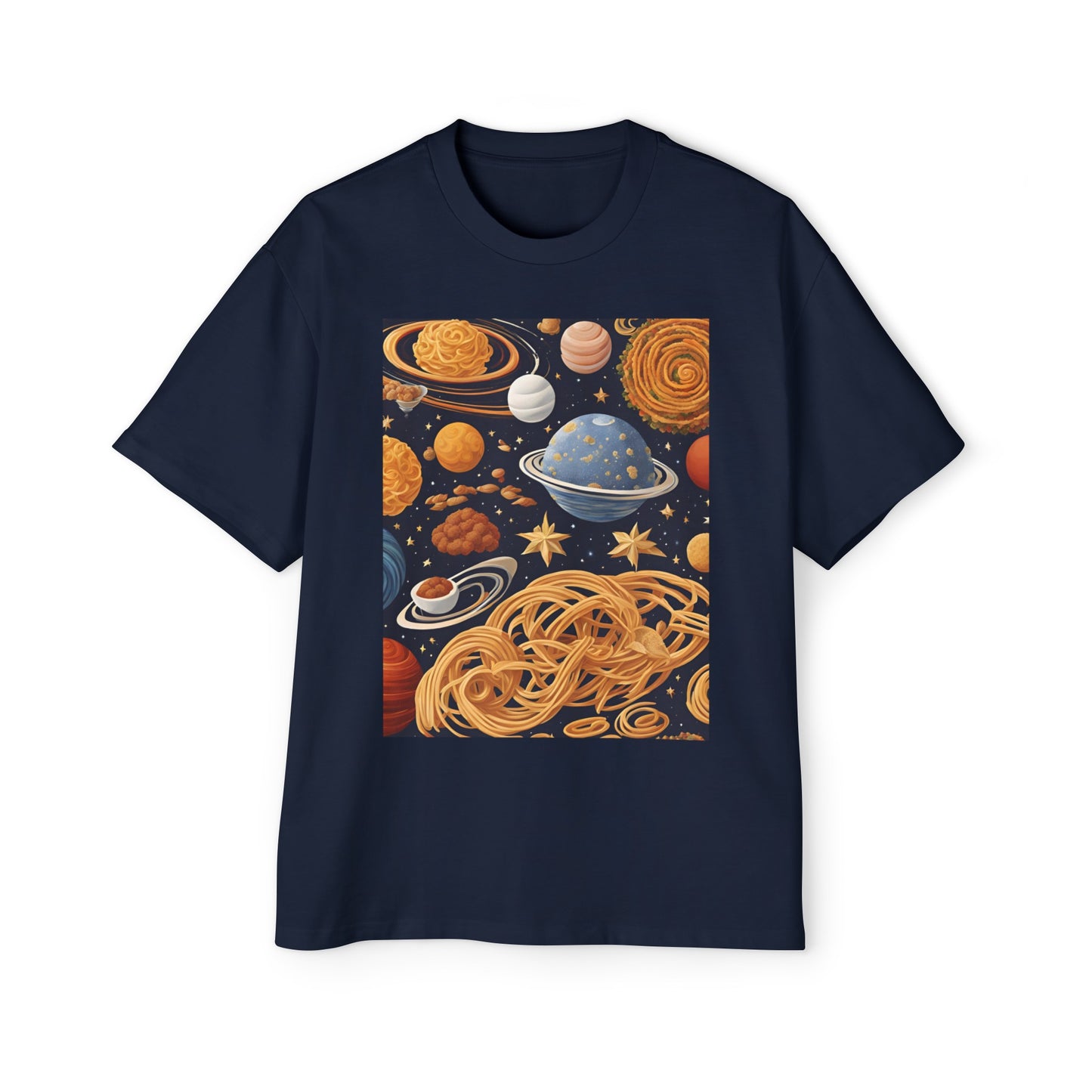 A Foodie Night Graphic Oversized T-shirt