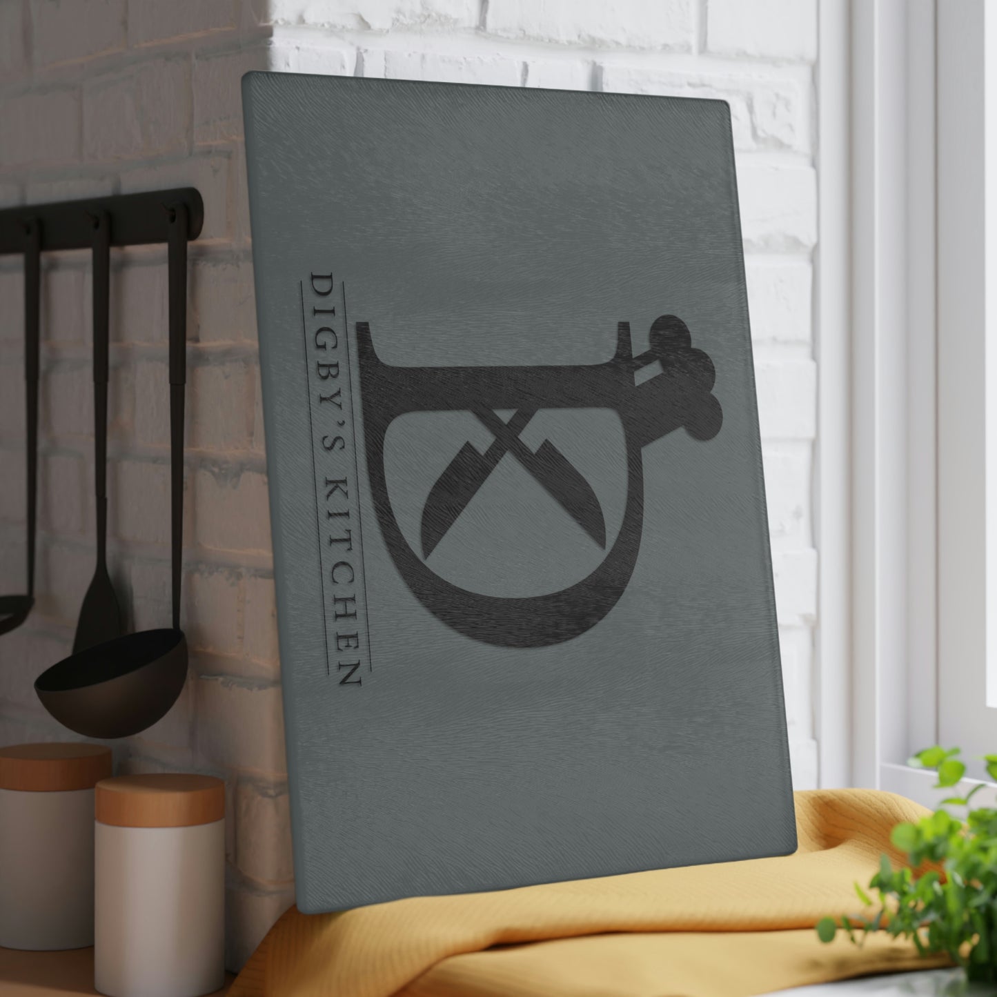 Digby's Kitchen Glass Cutting Board