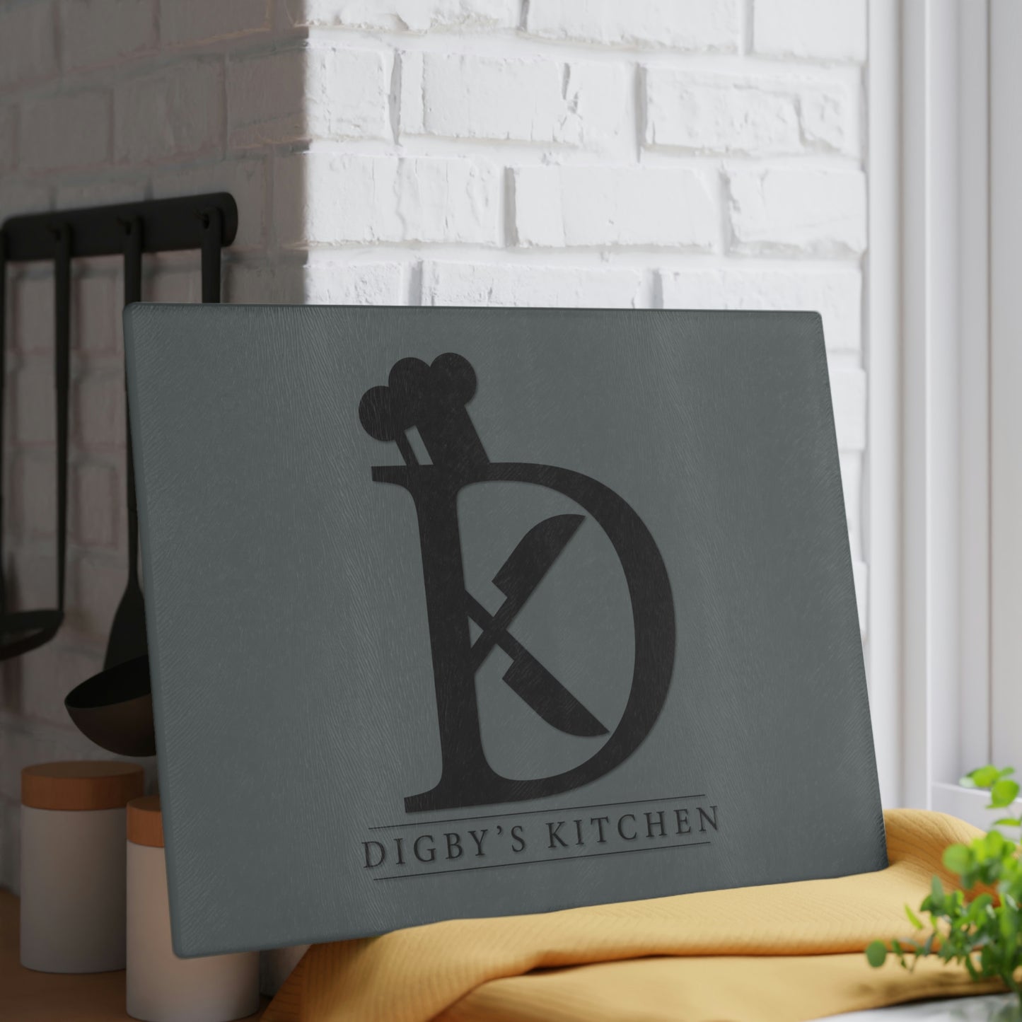 Digby's Kitchen Glass Cutting Board