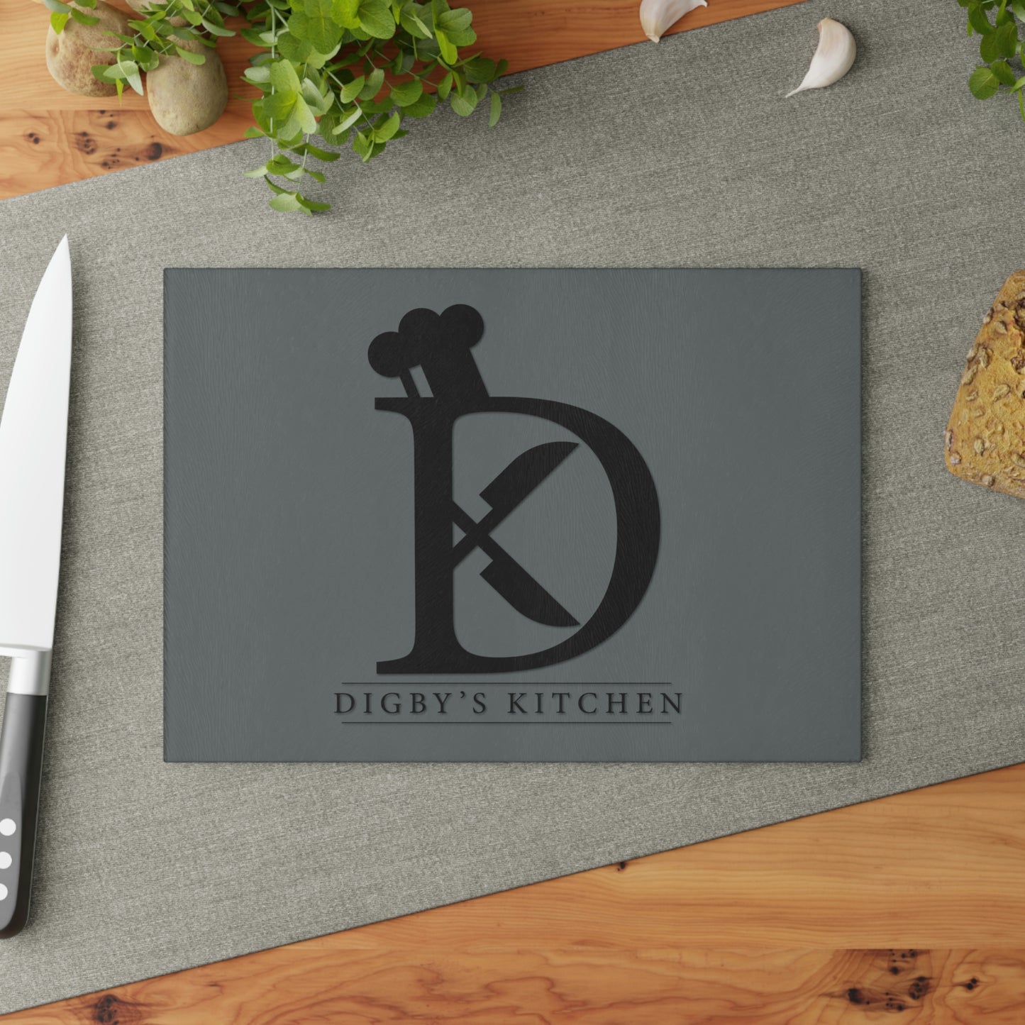Digby's Kitchen Glass Cutting Board