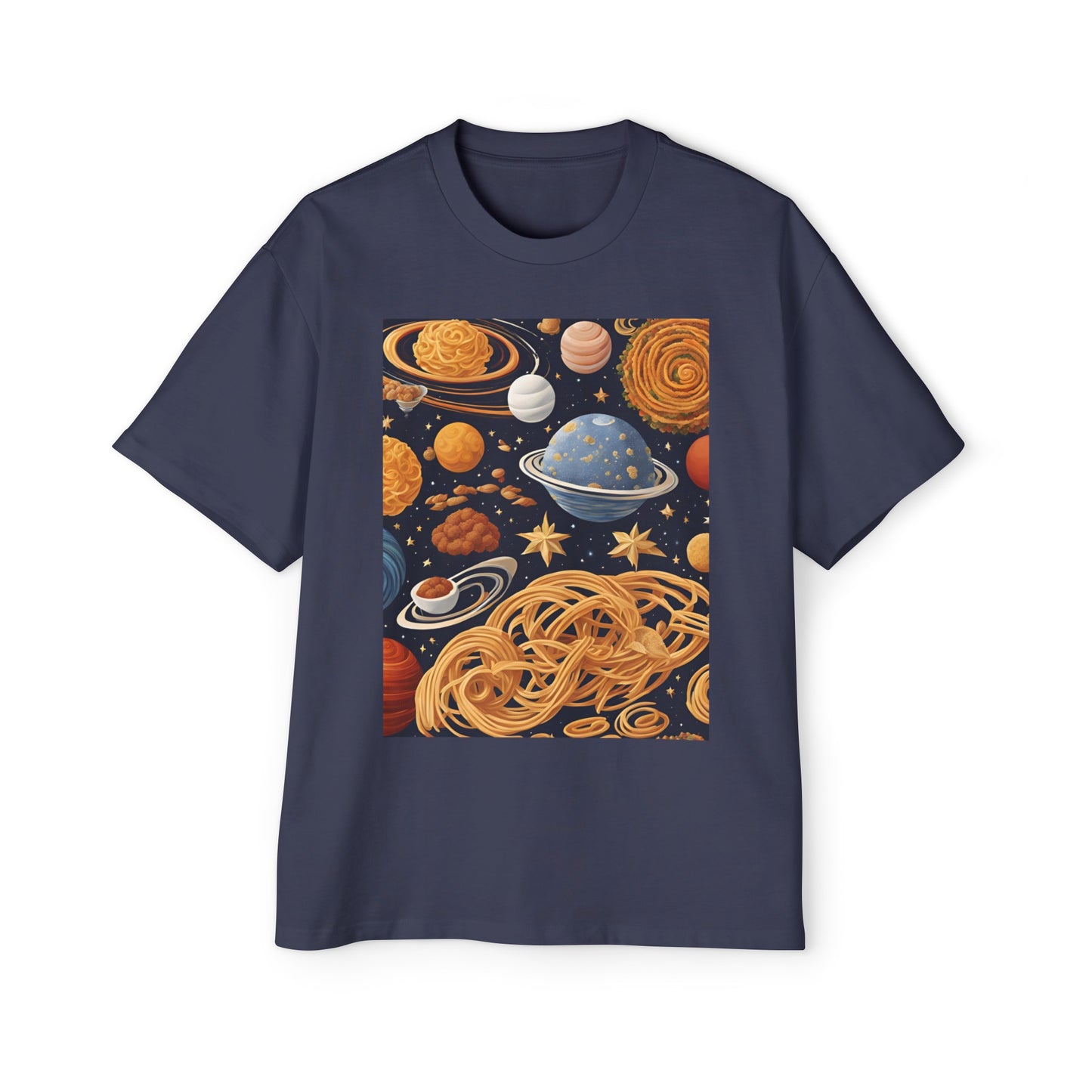A Foodie Night Graphic Oversized T-shirt