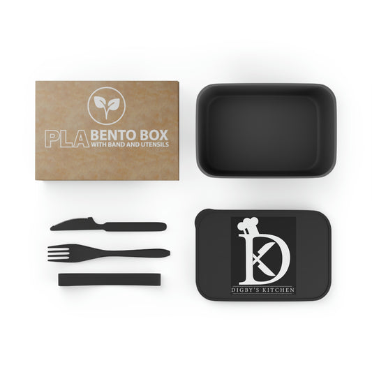 Digby's Kitchen PLA Bento Box with Band and Utensils