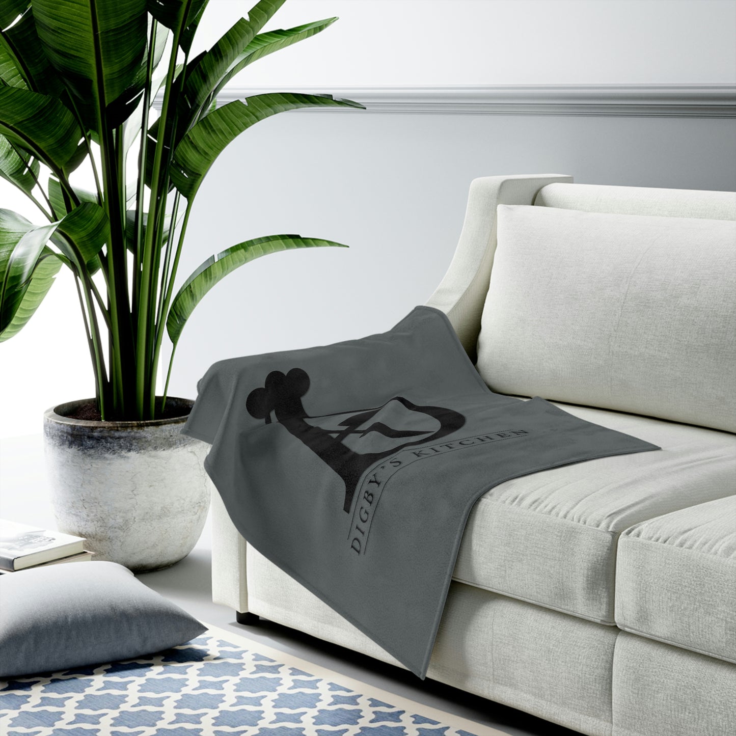 Digby's Kitchen Velveteen Plush Blanket