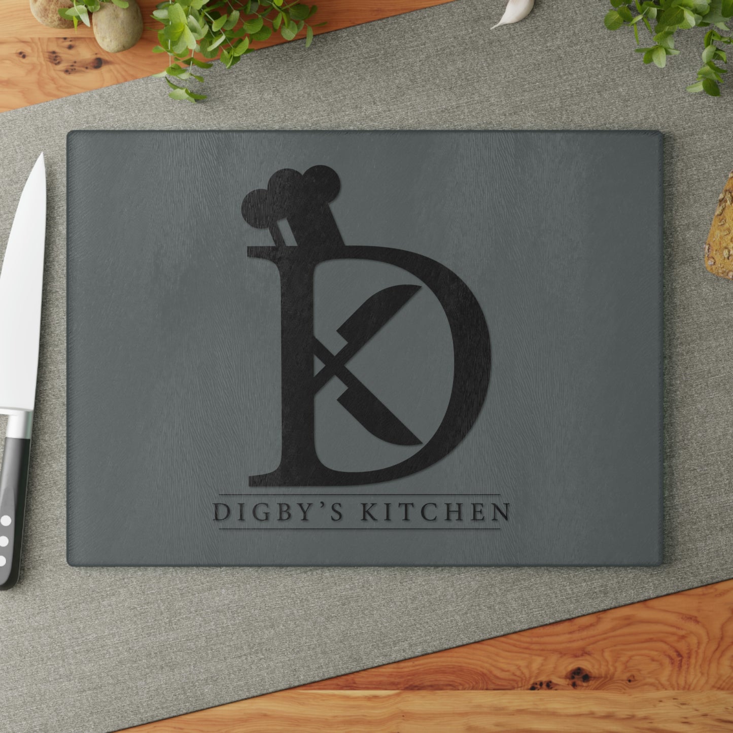 Digby's Kitchen Glass Cutting Board